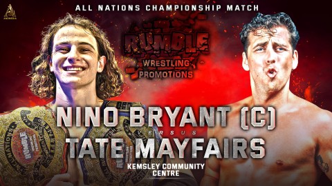 Nino Bryant (C) vs Tate Mayfairs (All Nations Championship Rematch)