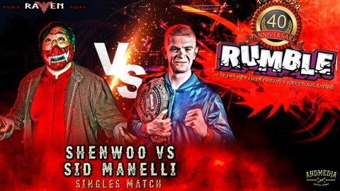 Rumble Wrestling Champion Sid Manelli vs Shenwoo